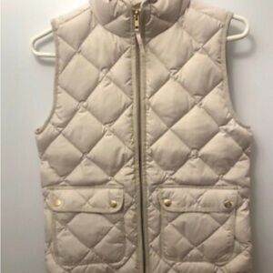 J. Crew Quilted Beige Vest